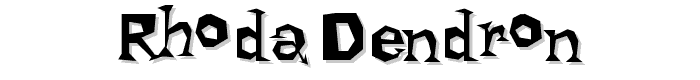 Rhoda Dendron font